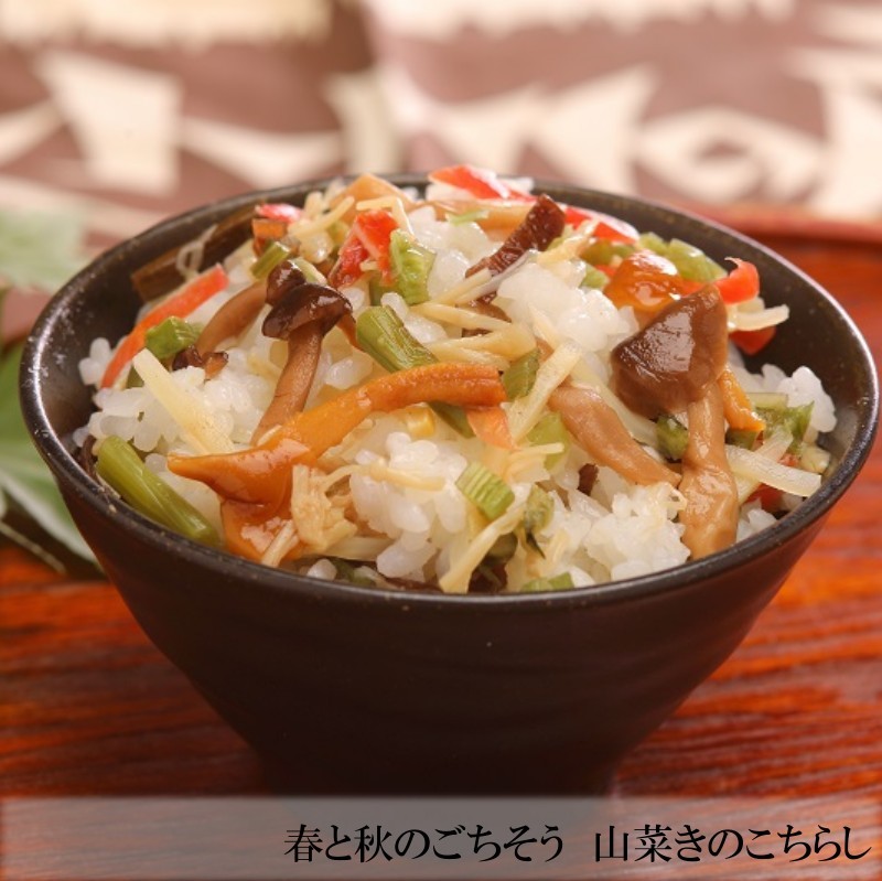 山菜きのこちらし