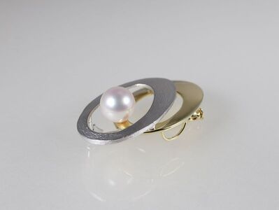 真珠 ブローチ パール 9mm 以上 9.5mm 未満 アクセサリー アコヤ真珠 ジュエリー 希少 大粒 大珠 / あこや真珠ブローチ