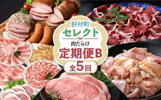 
                  E90002 ＜定期便・全5回＞肝付町セレクト定期便《肉だらけ定期便B》 鹿児島  牛肉 黒毛和牛 豚肉 黒豚 鶏肉 唐揚げ  味付け 定期便 セレクト 加工品 肉加工品 簡単調理 冷凍 冷凍食品 【株式会社きもつき未来商社そらまち】
                