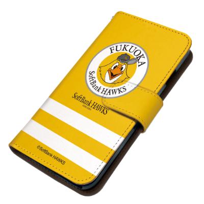 ふるさと納税 大野城市 福岡ソフトバンクホークス iPhoneケース 手帳型 pattern-ip12-2