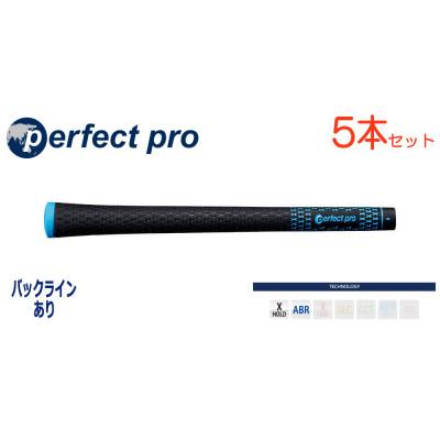 ふるさと納税 小美玉市 パーフェクトプロ　【エックスホールド　ブラックラバー】スカイブルー　5本　バックライン有　グリップ