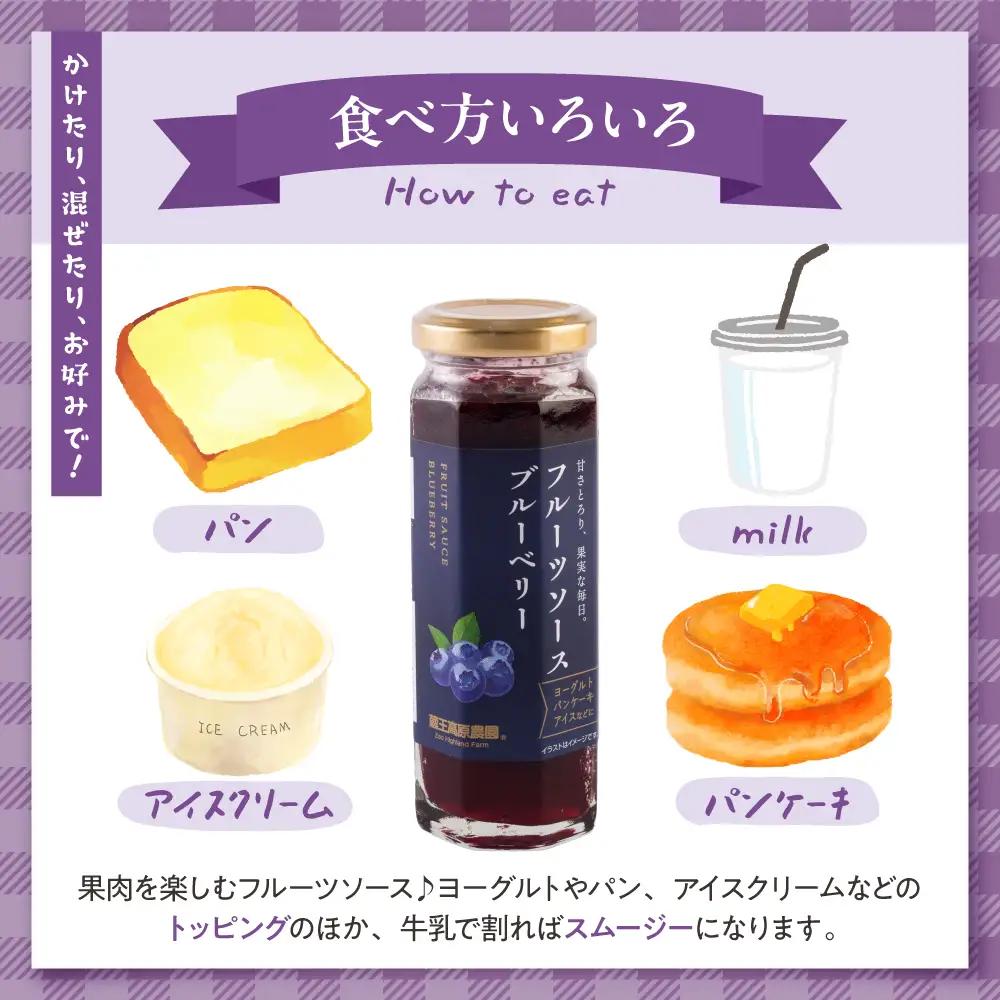 フルーツソース 160g ブルーベリー (12本) フルーツソース