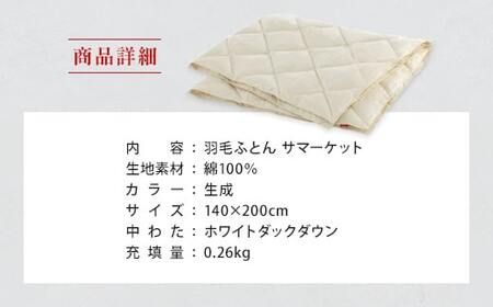 IWATA 羽毛ふとん サマーケット　羽毛布団　毛布　タオルケット　AA005