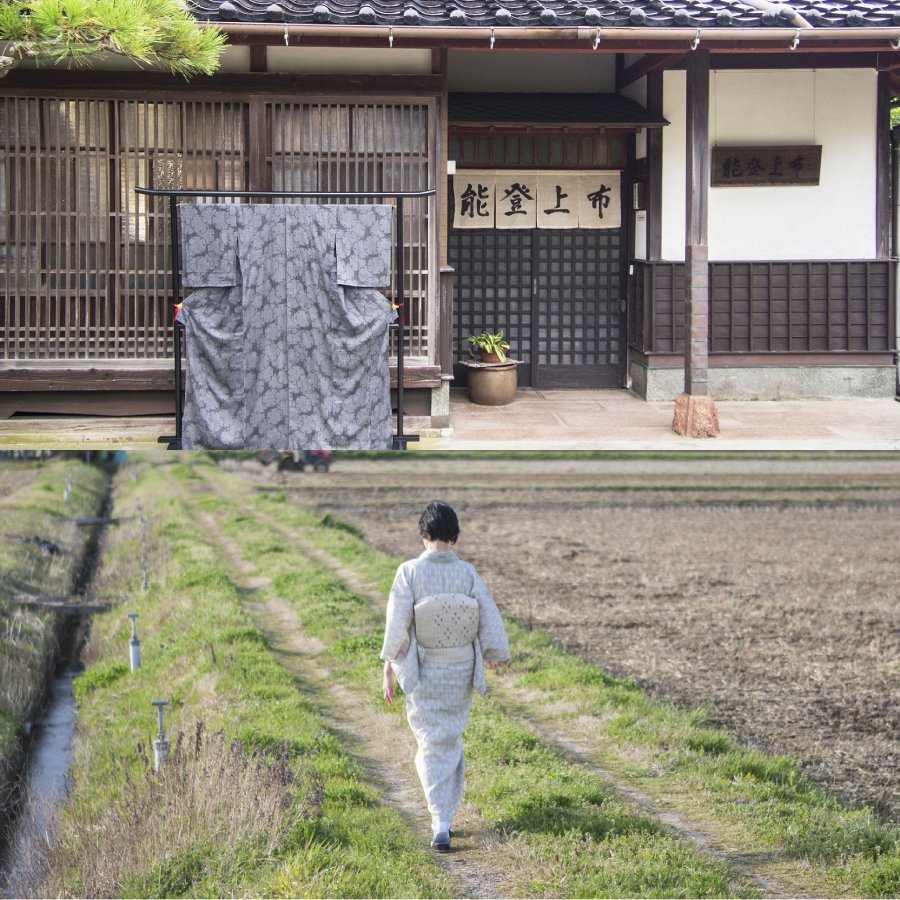 ＜能登上布 YAMAZAKI NOTOJOFU＞能登上布 小ふくさ・花瓶敷 縞無地/色柄おまかせ　×1個