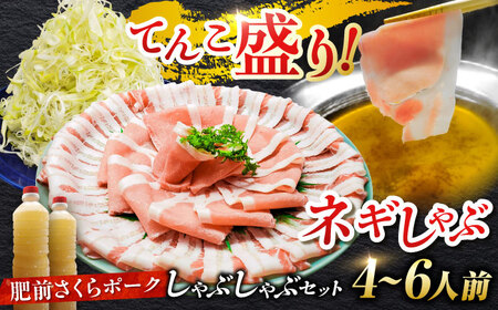 佐賀県産 肥前さくらポーク 豚しゃぶセット（ロース・バラ） 計1kg 4-6人前  鍋 鍋セット[FCJ088]