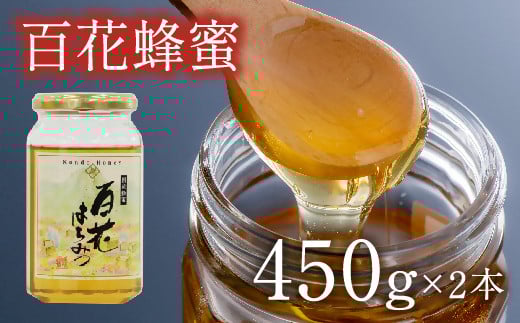 はちみつ 国産百花蜜 （450g×2） 蜂蜜 ハチミツ 国産蜂蜜 百花 備蓄 [E2-02]