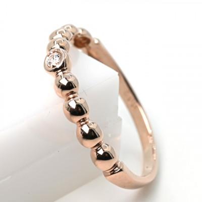 ふるさと納税 笛吹市 K18PG　鏡面丸玉デザインダイヤモンドリング　0.02CT　R3967DI-R #9 |  | 01