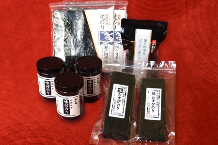 瀬戸内海産 味付のり・焼のり詰合せ｜味海苔 おつまみ 瀬戸内海 [2217]