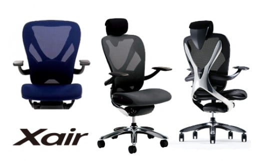 807-1_Inaba OfficeChair 「Xair（エクセア）」（インディゴブルー） | チェア 椅子 リクライニング イナバ オフィス PC 事務用品 キャスター おしゃれ インテリア クッション 家具 オフィスチェア
