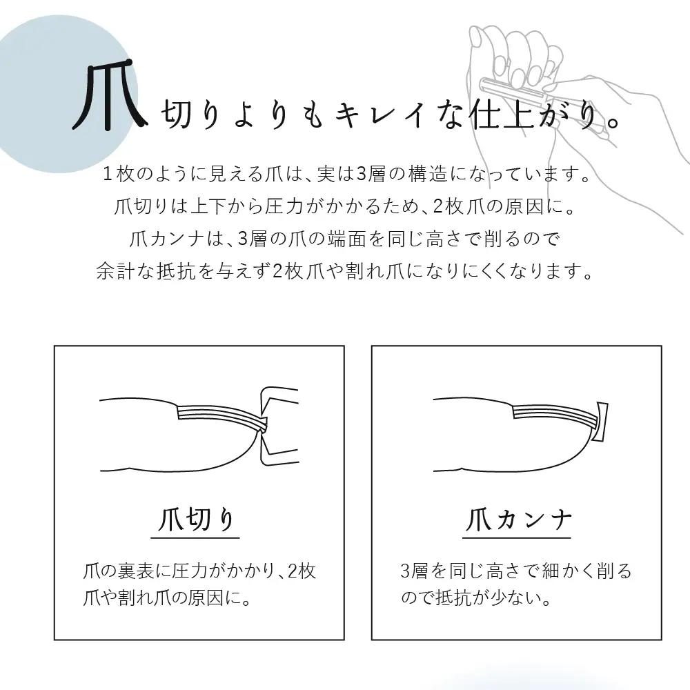 カンナ ツボサン 爪カンナ プレミアムレッド×黑 ヤスリ ネイルケア