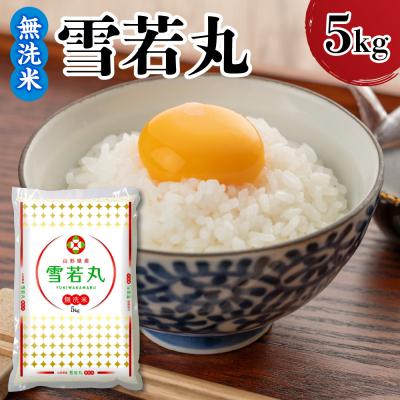 ふるさと納税 米沢市 令和7年産 山形県産 雪若丸 無洗米 5kg