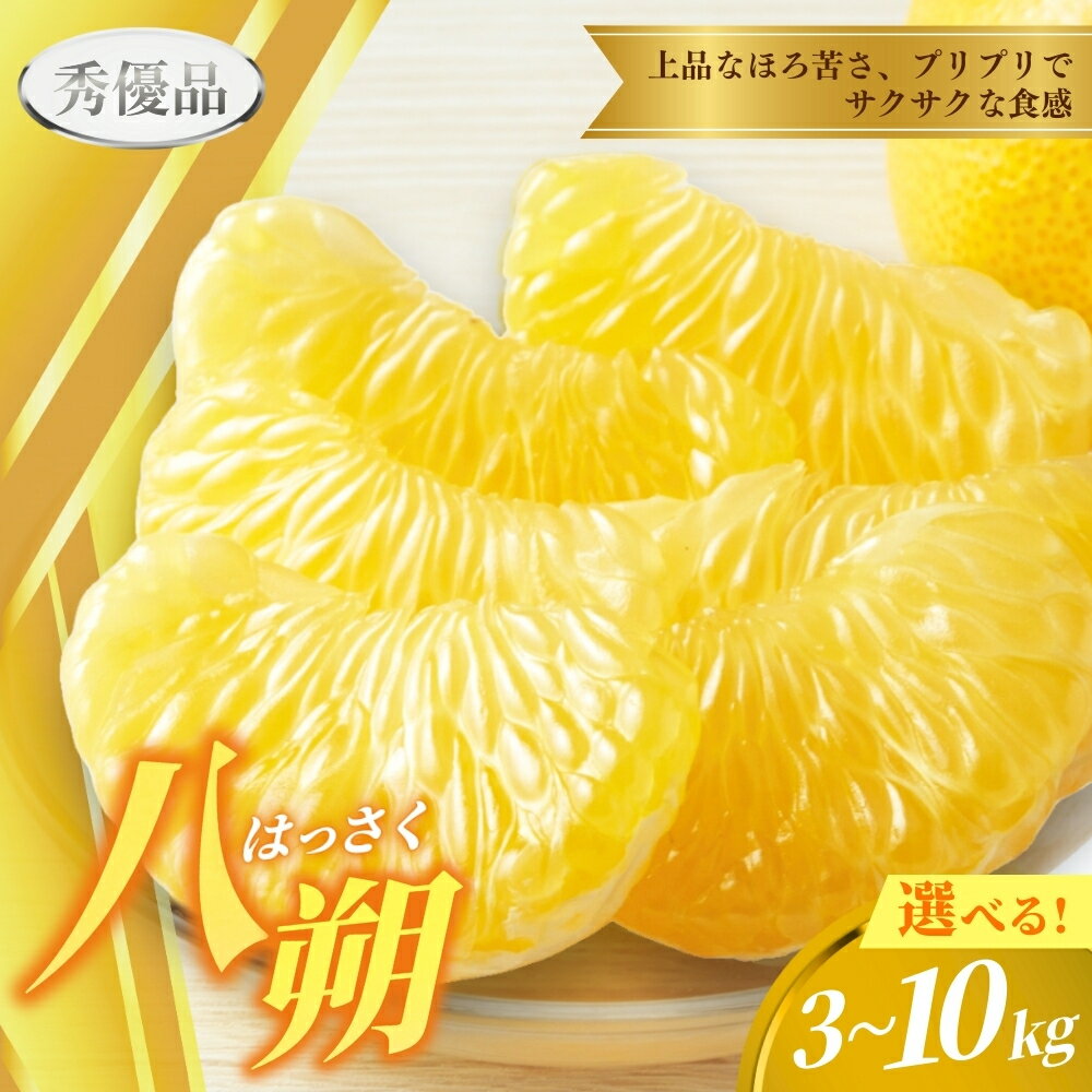 【ふるさと納税】秀優品 八朔 5kg～10kg 《 レビューキャンペーン 実施中 ! 》【M～3Lサイズ混合】【2026年2月上旬から2026年4月中旬頃に順次発送】/みかん 八朔 和歌山 フルーツ 果物 柑橘 甘い ジューシー