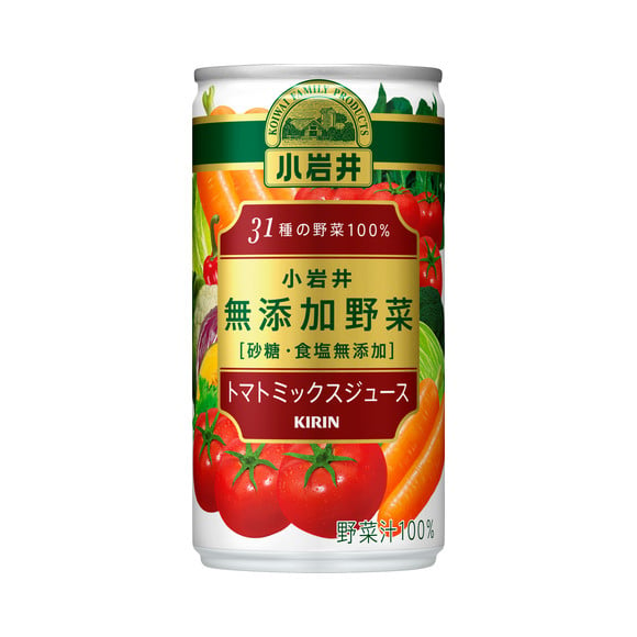 
【定期便3回】小岩井　無添加野菜　31種の野菜100％　190g缶　30本入り | トマト ジュース 飲料 とまと 野菜 濃縮 栄養 豊富 長野県 松本市
