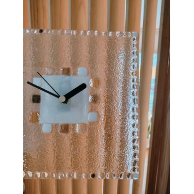 ふるさと納税 基山町 ステンドグラス【石畳ガラスの掛け時計】　乾電池付き |  | 02