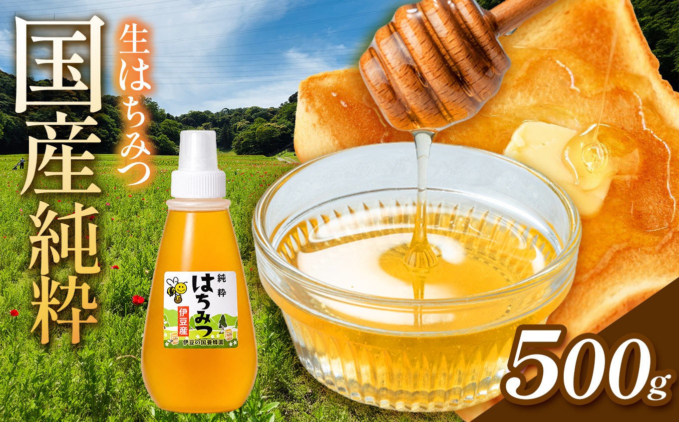 
                  蜂蜜500ｇ(1本)　伊豆の国養蜂園|はちみつ ハチミツ  生蜂蜜 静岡県 伊豆の国市
                