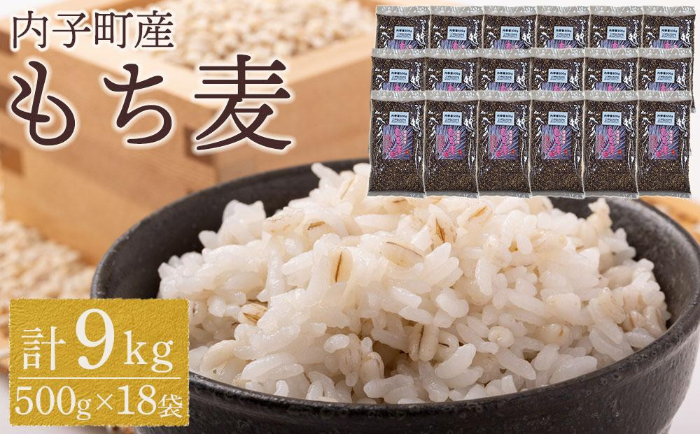 
内子町産 もち麦（9kg）【食品 加工食品 人気 おすすめ 送料無料】
