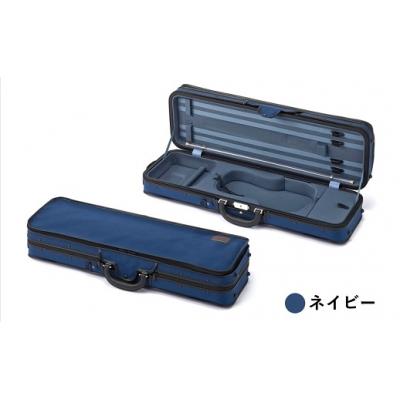 ふるさと納税 境町 【東洋楽器】職作りの本製バイオリンケース(ULオブロング)ネイビー