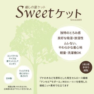ふるさと納税 亀岡市 ＜京都金桝＞とろ〜り やさしい 洗える 癒しの夏ケット《Sweetケット・小ぶりシングル》水色 |  | 02
