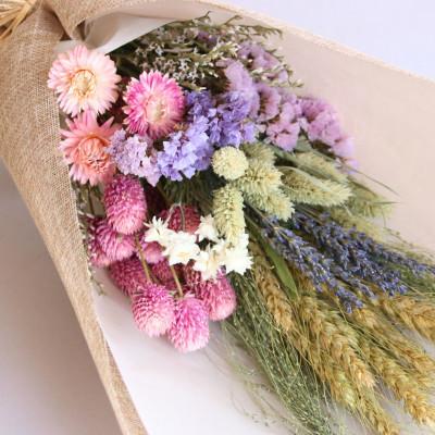 ふるさと納税 茅野市 信州八ヶ岳の麓から贈るナチュラルスワッグ M(ピンク) |  | 01