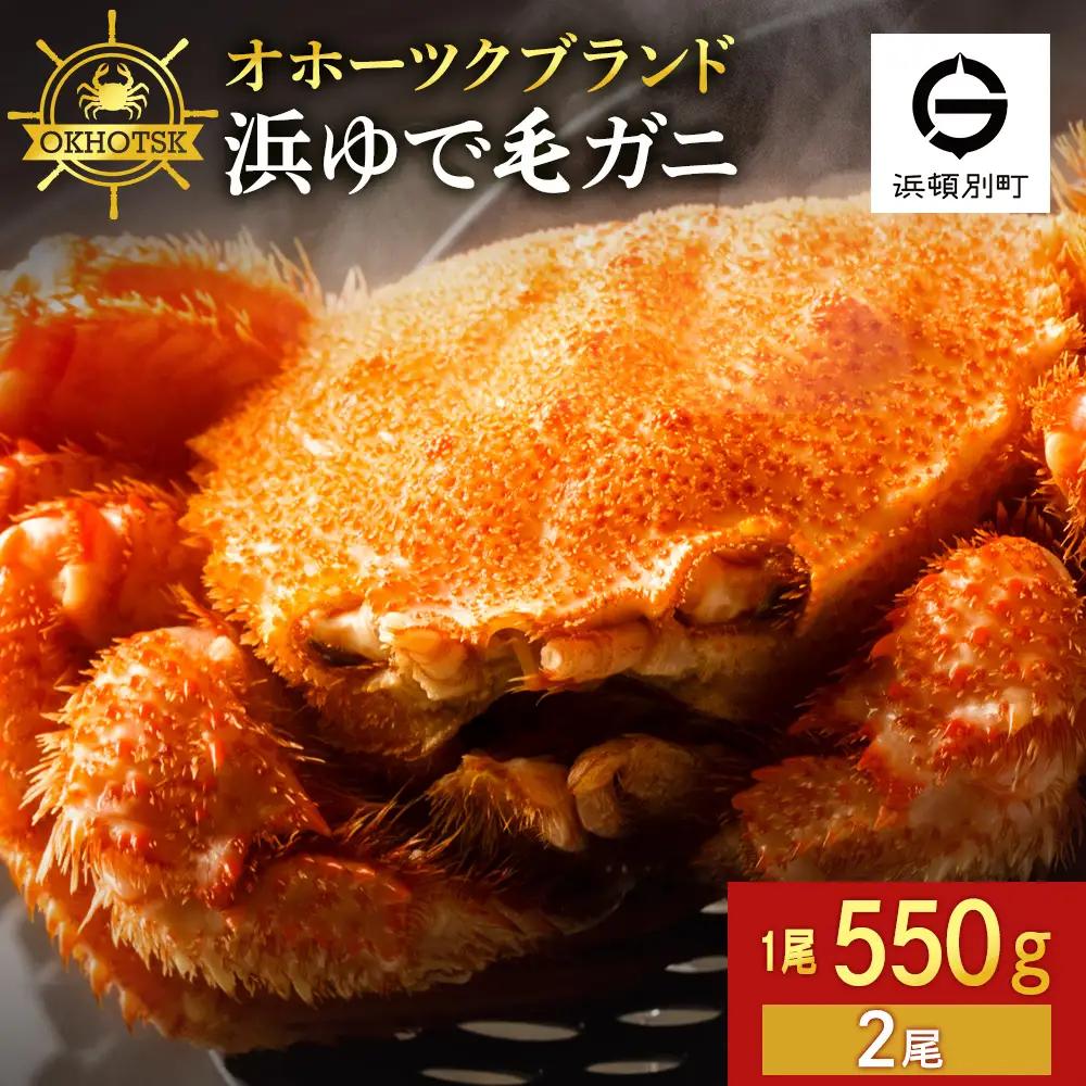 ☆北海道産 毛ガニ 約550g×2尾 セット