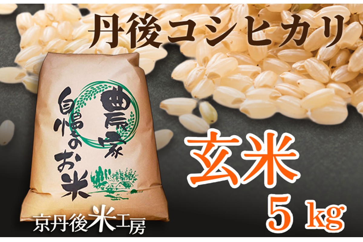 2025年産　京丹後産コシヒカリ 玄米5kg ふるさと納税 米 お米 ご飯 ごはん コシヒカリ 国産 こめ ごはん 京都産 こしひかり 農家応援 生産者応援 送料無料　GB00001