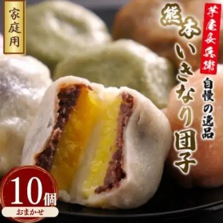 【家庭用】芋屋長兵衛自慢の逸品　熊本いきなり団子(訳あり)(5種) 10個セット【配送不可地域：離島】【1775691】