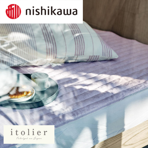 西川 nishikawa itorie イトリエ 綿麻 敷パッド シングル ピンク 【P388W】 敷パッド