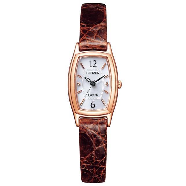 【ふるさと納税】【期間限定(3/31まで)寄附額】シチズン腕時計 エクシード レディース EX2002-03A EXCEED ワニ革 エコドライブ ソーラー 防水 電池不要 耐磁 松村時計店 岩手県 北上市 R0124 レディースウォッチ 発電 贈り物 記念日ギフト 母の日 誕生日 結婚祝い 結婚