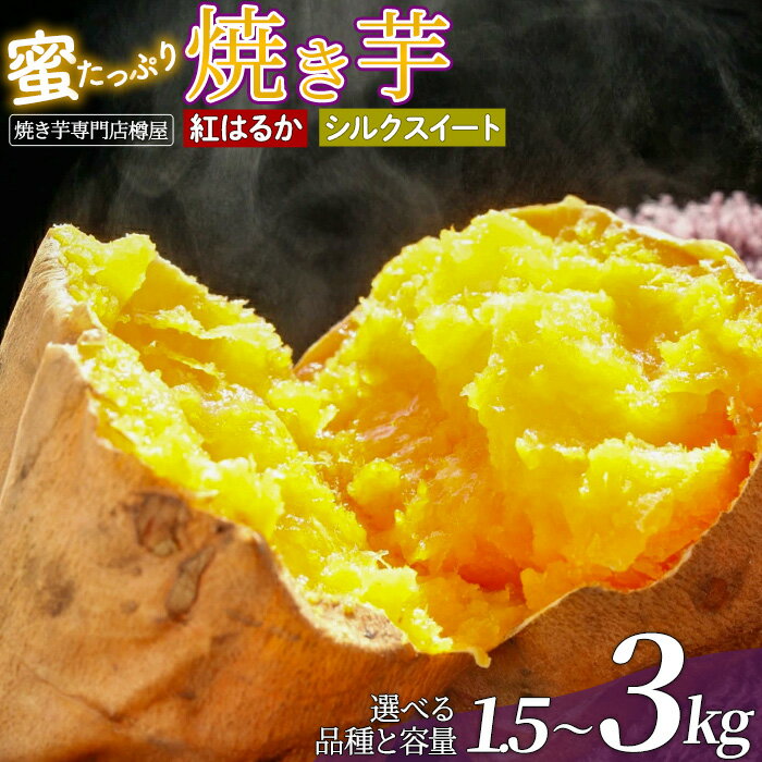 【ふるさと納税】 ＼選べる品種と容量／ 焼き芋専門店 樽屋 焼き芋 ｜焼き芋 芋 いも 紅はるか シルクスイート 選べる グルメ デザート 安納芋 蜜芋 500g 1.5kg 茨城県 鉾田 いばらき ほこた