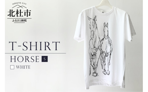 HORSE T-SHIRT【Sサイズ／WHITE】