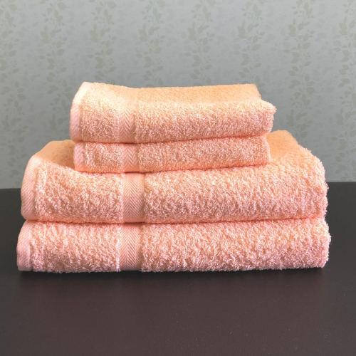 泉州タオルＪＯＹバス＆フェイス４枚セット（パンプキン）【泉州タオル 国産 吸水 普段使い 無地 シンプル 日用品 家族 ファミリー】 015B331