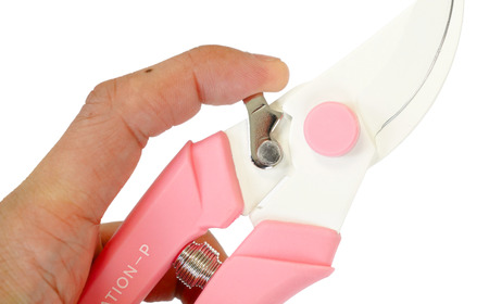 剪定はさみ ハンドクリエーションP180 ピンク 花ハサミ 園芸ハサミ 生花用 園芸用品 ガーデニング用品 [坂源] 【010S386】