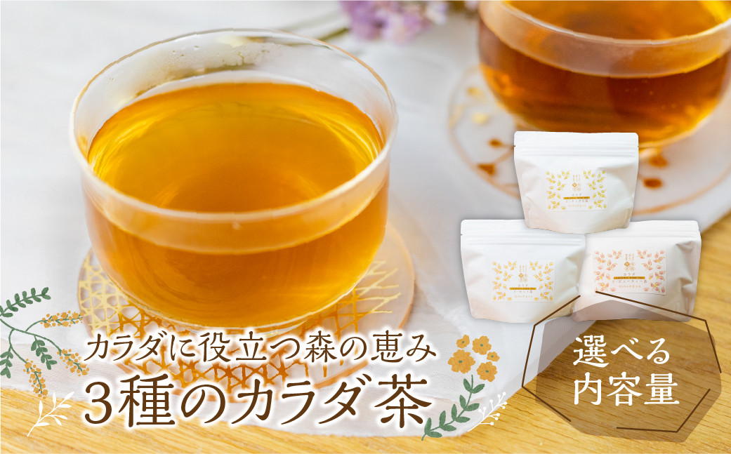 
            カラダに役立つ森の恵み《三種のカラダ茶》1袋12パック入り 3種より選べる 野草茶 お茶 ティーパック 飲料 ギフト プレゼント 贈り物 自然派 健康志向
          