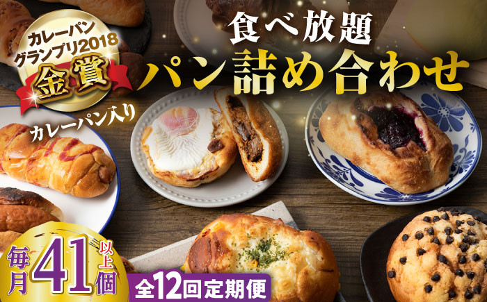 
            【全12回定期便】壱岐島満喫食べ放題 パック  41個 セット カレー パン ハード  ステーキ 朝食 高級 詰め合わせ 《壱岐市》【パンプラス】[JEU016]    600000 600000円 60万円
          