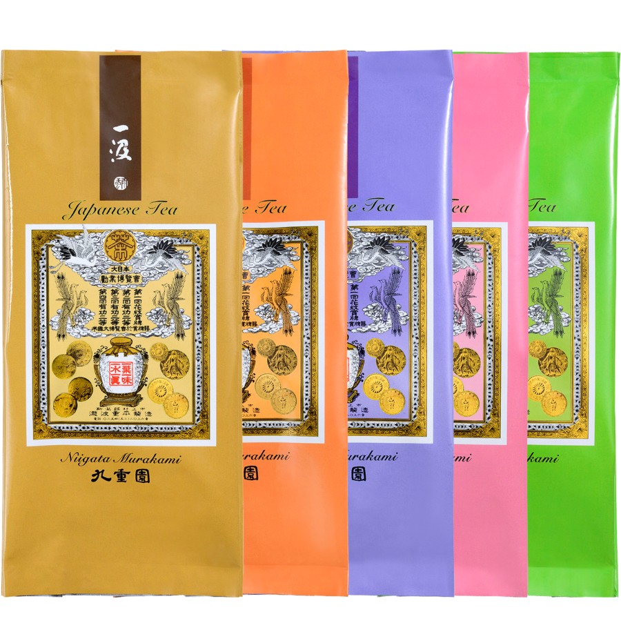 ＜北限の御茶処 九重園＞七彩の詩詰合せ  (一汲・初摘・舞鶴・特上九重・あさひの茶)