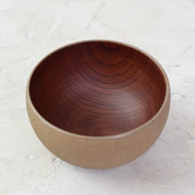 ふるさと納税 鯖江市 ざらざら越前漆器 丸椀 桑色 1個 くろめ工房 |  | 01