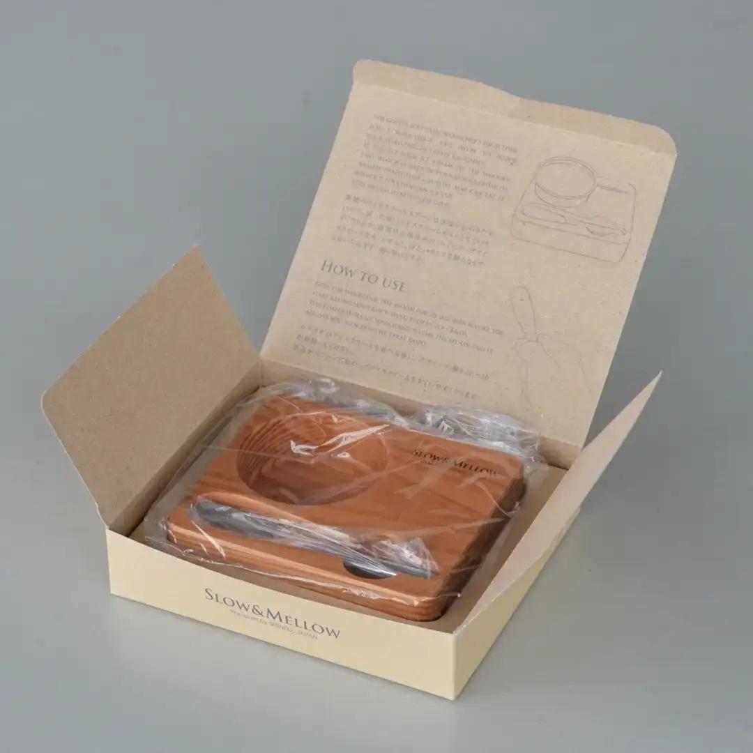 銅製アイスクリームスプーン＆木製トレイ 燕三条製 アイススプーン 燕三条製 銅 SLOW＆MELLOW ゆるり [U+RooLee] 【022S076】