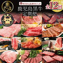 【ふるさと納税】【JA食肉かごしま】 鹿児島黒牛 定期便（全12回） 和牛日本一の「鹿児島黒牛」お肉 ステーキ すき焼き しゃぶしゃぶ グルメ お取り寄せ 国産 黒毛和牛 牛肉 定期便 送料無料【2019年度 ふるさと納税 寄附額 鹿児島県1位 南さつま市】【kus】