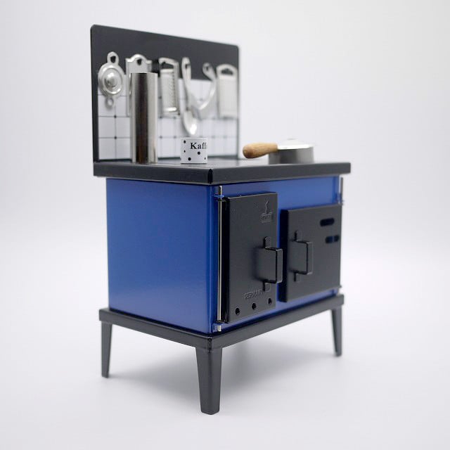 
【ブルー】本格仕様・リアルミニチュアコンロ
