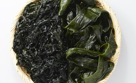 海藻 三陸産塩蔵わかめ＆こんぶセット 300g×各1袋 肉厚 海藻