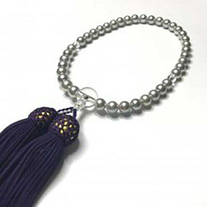 【ふるさと納税】アコヤ本パールの数珠 (数珠袋 桐箱セット) 【株式会社ケンセン35】[ATAR028]