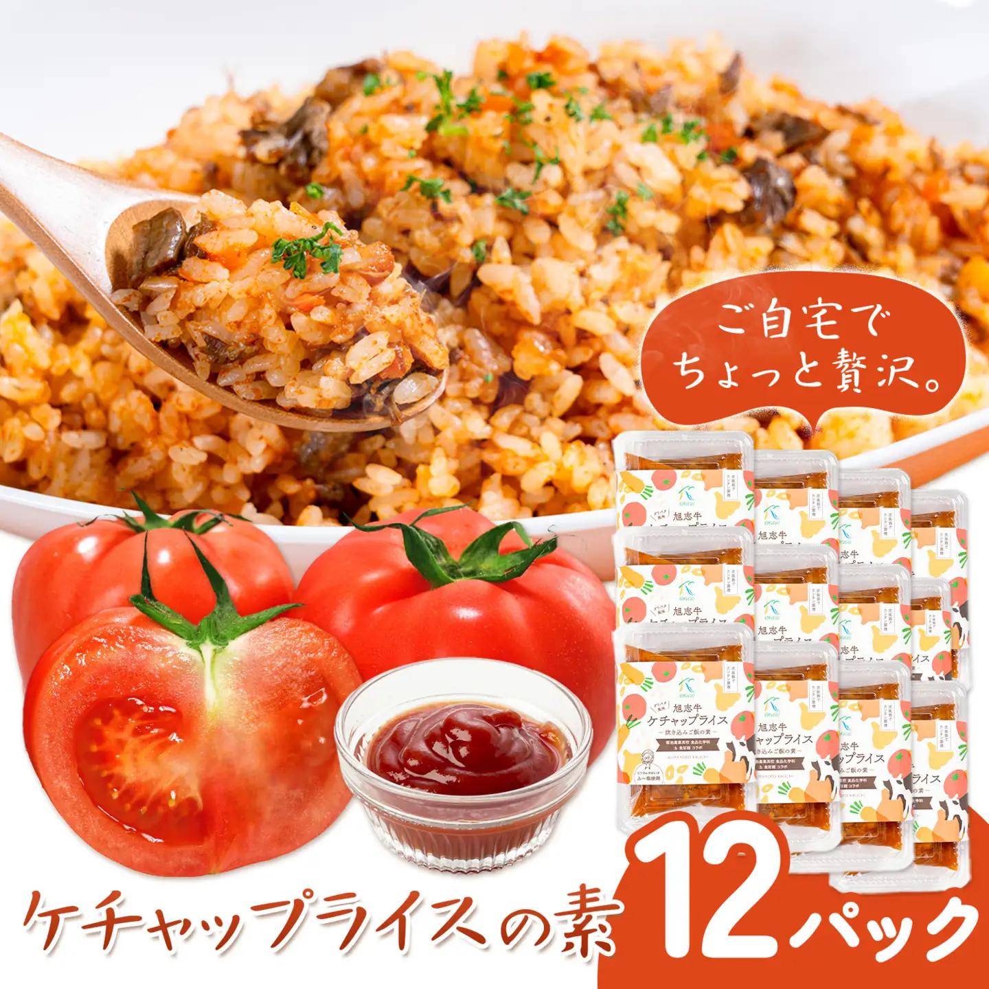ケチャップライスの素 12パック 有限会社旭志村ふれあいセンター《30日以内に出荷予定(土日祝除く)》熊本県 菊池市 釜飯 ケチャップライス 炊くだけ 簡単 ご飯