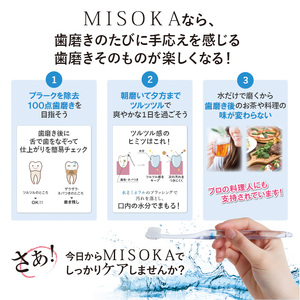 【m06-27-A】＜メール便＞お試し！MISOKA 基本の歯ブラシ(藍色1本・簡易包装)【株式会社夢職人】