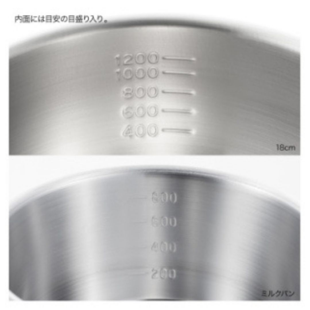栗原はるみ＜IH対応＞ミルクパン(15cm)&アルミクラッド雪平鍋(18cm)2点セット | 弥彦村 小さい 片手鍋 小鍋 なべ キッチン用品 調理器具 キッチンツール おしゃれ スタイリッシュ 一人