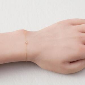 K10イエローゴールド 天然石ブレスレット【3月誕生石アクアマリン】上品な存在感4本たてづめ 長さ17cm K10-07-03 / 金 ゴールド ジュエリー アクセサリー ギフト プレゼント レディー