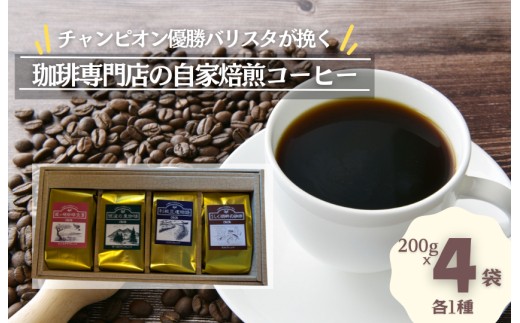 ジャパンバリスタチャンピオンシップ優勝者のいる珈琲専門店の自家焙煎コーヒー（レギュラー・袋）【つくば市×牛久市×龍ケ崎市×利根町共通返礼品】