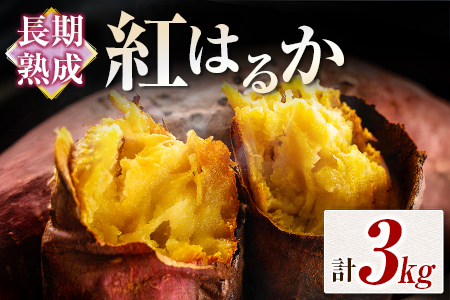 長期熟成 紅はるか 計3kg 宮崎県都城市産 さつまいも サツマイモ