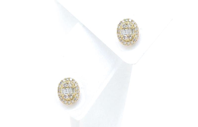 アルカンシェル K18YGダイヤピアス（計 0.5ct）【鑑別書付き ジュエリー プレゼント ギフト ファッション アクセサリー 贈り物 贈答 お祝い 記念日】 J021-4