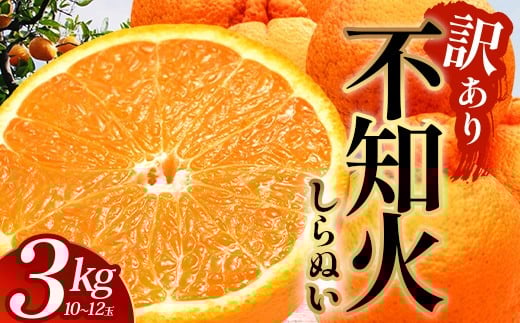 【まもなく終了！】【今が旬！訳あり！】鹿児島県 南大隅町産 不知火(しらぬい) 約3㎏(10～12玉) MS-1｜数量限定 柑橘 みかん ミカン 蜜柑 果物 生果 旬 フルーツ くだもの 国産 産地直