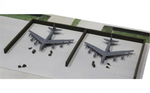 【SPS37】 1/700 アメリカ空軍アンダーセン基地（グアム・2000年代） 【プラモデル プラモ 模型 ホビー おうち時間 趣味 作成キット コレクション】